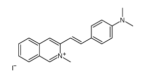 N,N-dimethyl-4-[2-(2-methylisoquinolin-2-ium-3-yl)ethenyl]aniline,iodide结构式
