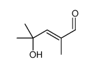 4-hydroxy-2,4-dimethylpent-2-enal结构式