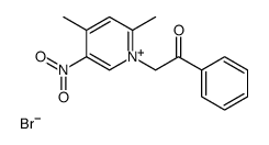 2-(2,4-dimethyl-5-nitropyridin-1-ium-1-yl)-1-phenylethanone,bromide Structure