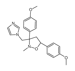 (3S,5S)-3-(imidazol-1-ylmethyl)-3,5-bis(4-methoxyphenyl)-2-methyl-1,2-oxazolidine Structure