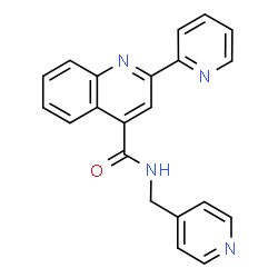 2-(pyridin-2-yl)-N-(pyridin-4-ylmethyl)quinoline-4-carboxamide Structure