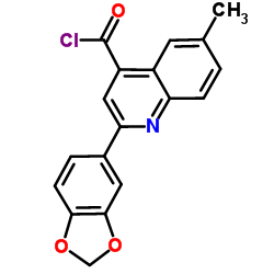 2-(1,3-Benzodioxol-5-yl)-6-methyl-4-quinolinecarbonyl chloride picture