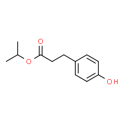 Benzenepropanoic acid, 4-hydroxy-, 1-Methylethyl ester结构式