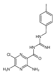 3,5-diamino-6-chloro-pyrazine-2-carboxylic acid (4-methyl-benzylcarbamimidoyl)-amide Structure