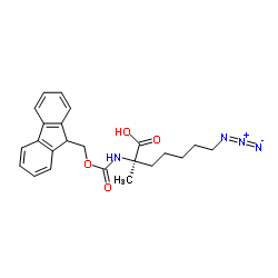 (S)-N-Fmoc-2-(5'-azido)alanine structure