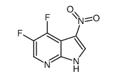 4,5-二氟-3-硝基-1H-吡咯并[2,3-B]吡啶结构式