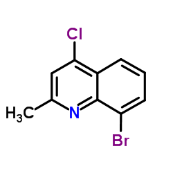 8-Bromo-4-chloro-2-methylquinoline structure