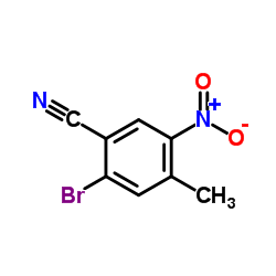 2-Bromo-4-methyl-5-nitrobenzonitrile结构式