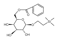 2-(Trimethylsilyl)ethyl-6-O-benzoyl-β-D-galactopyranoside Structure