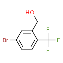 5-溴-2-三氟甲基苯甲醇结构式