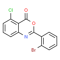 2-(2-溴苯基)-5-氯-4H-苯并[d][1,3]恶嗪-4-酮结构式