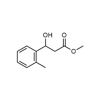 3-羟基-3-(邻甲苯基)丙酸甲酯结构式