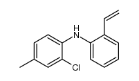 2-chloro-4-methyl-N-(2-vinylphenyl)aniline结构式