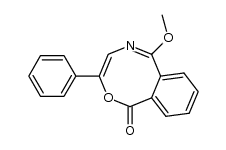 6-methoxy-3-phenyl-5-aza-2(1H)-oxabenzyocyclooctatetraen-1-one Structure