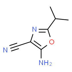 4-Oxazolecarbonitrile,5-amino-2-(1-methylethyl)-(9CI) structure
