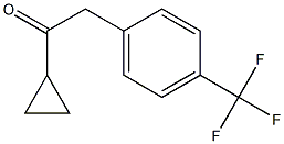 1-CYCLOPROPYL-2-[4-(TRIFLUOROMETHYL)PHENYL]ETHAN-1-ONE Structure