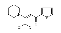 4,4-dichloro-3-piperidino-1-(thien-2-yl)-2-buten-1-one结构式