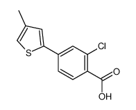 2-Chloro-4-(4-Methylthiophenyl)benzoic acid结构式