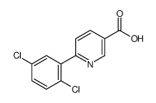6-(2,5-dichlorophenyl)pyridine-3-carboxylic acid结构式