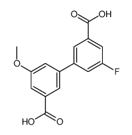 3-(3-carboxy-5-fluorophenyl)-5-methoxybenzoic acid Structure
