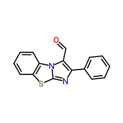 2-PHENYL-BENZO[D]IMIDAZO[2,1-B]THIAZOLE-3-CARBOXALDEHYDE结构式