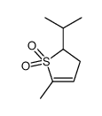 (9CI)-2,3-二氢-5-甲基-2-(1-甲基乙基)-噻吩 1,1-二氧化物结构式