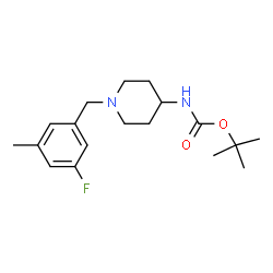 tert-Butyl 1-(3-fluoro-5-methylbenzyl)piperidin-4-ylcarbamate picture