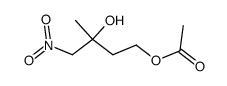 4-acetyloxy-2-methyl-2-hydroxy-1-nitrobutane结构式