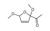 (2,5-Dihydro-2,5-dimethoxyfuran-2-yl)(methyl) ketone结构式