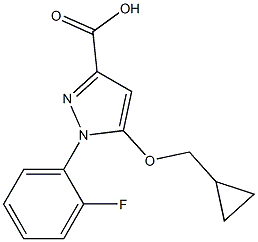 5-(cyclopropylmethoxy)-1-(2-fluorophenyl)-1H-pyrazole-3-carboxylic acid Structure