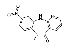 6,11-dihydro-6-methyl-9-nitro-5H-pyrido(2,3-b)(1,5)benzodiazepin-5-one结构式