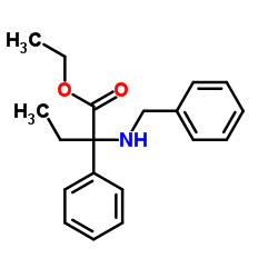 N-Benzyl-2-ethyl-2-phenylglycine Ethyl Ester Structure