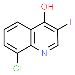 8-CHLORO-3-IODO-1H-QUINOLIN-4-ONE structure