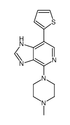 4-(4-methylpiperazin-1-yl)-7-(thiophen-2-yl)-1H-imidazo[4,5-c]pyridine结构式