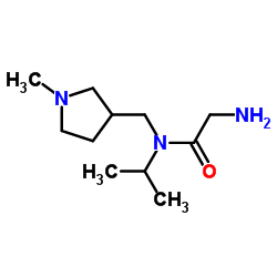 N-Isopropyl-N-[(1-methyl-3-pyrrolidinyl)methyl]glycinamide Structure