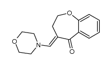(E)-4-(morpholinomethylene)-3,4-dihydrobenzo[b]oxepin-5(2H)-one结构式