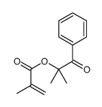 (2-methyl-1-oxo-1-phenylpropan-2-yl) 2-methylprop-2-enoate Structure
