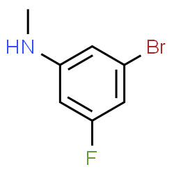3-Bromo-5-fluoro-N-methylaniline结构式