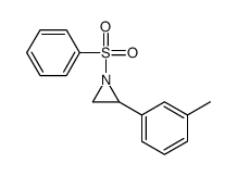 1-(benzenesulfonyl)-2-(3-methylphenyl)aziridine Structure