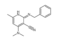 2-(benzylamino)-4-(dimethylamino)-6-methylpyridine-3-carbonitrile结构式