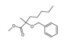 2-Benzyloxy-2-methyl-heptanoic acid methyl ester结构式