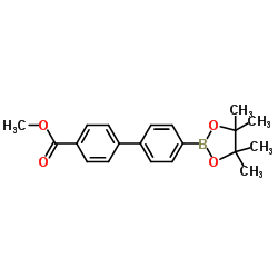 methyl 4'-(4,4,5,5-tetramethyl-1,3,2-dioxaborolan-2-yl)biphenyl-4-carboxylate Structure