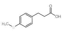 3-[4-(甲硫基)苯基]丙酸结构式