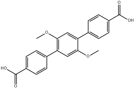 2',5'-Dimethoxy[1,1':4',1''-terphenyl]-4,4''-dicarboxylic acid Structure