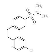 Benzenesulfonamide,4-[2-(4-chlorophenyl)ethyl]-N,N-dimethyl- Structure