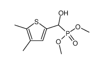 dimethyl 4,5-dimethyl-2-thienyl-hydroxymethyl-phosphonate结构式