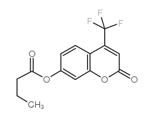 [2-oxo-4-(trifluoromethyl)chromen-7-yl] butanoate Structure