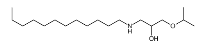 1-(dodecylamino)-3-propan-2-yloxypropan-2-ol结构式
