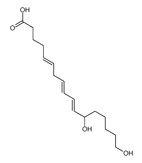 12,17-dihydroxyheptadeca-5,8,10-trienoic acid Structure
