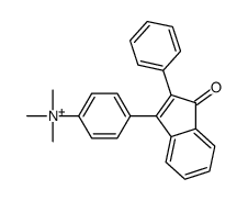trimethyl-[4-(3-oxo-2-phenylinden-1-yl)phenyl]azanium Structure